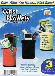 Peněženka na zápěstí se zipem WristWallet - 1 ks