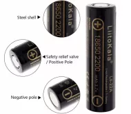 Průmyslová dobíjecí baterie Liitokala 18650 - 2200 mAh, 3,7 V, Li-ion - 1 ks