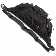 Voděodolná bederní taška (hipster) s nastavitelným popruhem - černá