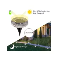 Zahradní solární světla - 8 LED - 4 ks