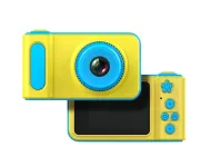Dětský mini fotoaparát s kamerou - žluto-modrý