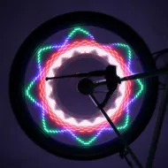 LED světlo do výpletu kola