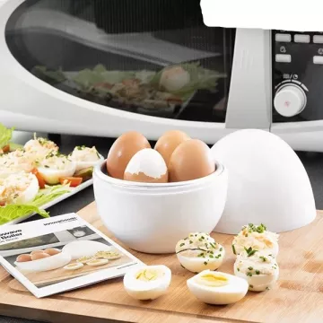 Vařič na vajíčka do mikrovlnné trouby s recepty - InnovaGoods